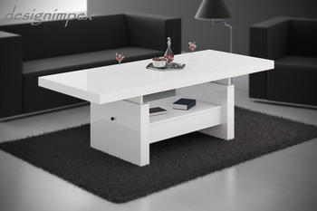 designimpex Aversa 120/170x70cm (H-111) hochglanz-weiß