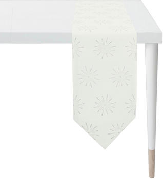 Apelt Tischband 6302 CHRISTMAS GLAM 21x175 cm bunt (weiß, silberfarben) (88081602-0)