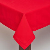 Tischdecke Aus 100% Baumwolle, 138 X 178 Cm, Rot - Homescapes