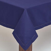 Homescapes - Tischdecke Aus 100% Baumwolle, 138 X 228 Cm, Marineblau