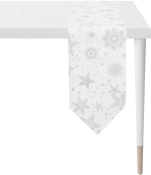 Apelt Tischband 9602 CHRISTMAS ELEGANCE 21x175 cm bunt (weiß, silberfarben) (57396753-0)