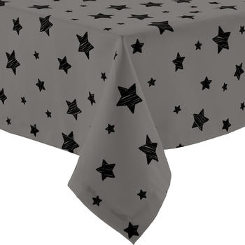 Erwin Müller fleckabweisende Tischdecke 130x170 cm Sterne grau