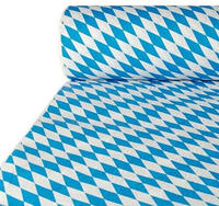 PAPSTAR &ndash; 1 x Damast Tischdecke 50 m x 1 m Bayrisch blau