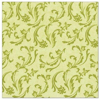 Papstar 250 Servietten ROYAL Collection 1/4-Falz 40x40 cm olivgr&uuml;n Damascato (85001)