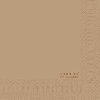 Duni 2400 Tissue-Servietten 24x24 cm eco Brown 2-lagig (178647)
