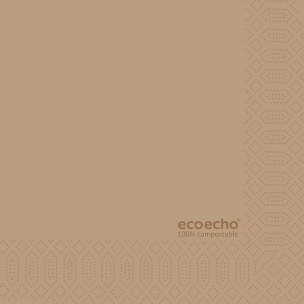 Duni 2400 Tissue-Servietten 24x24 cm eco Brown 2-lagig (178647)