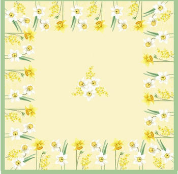 Duni 10x Mitteldecke 84x84 cm Spring Daffodil (200760)