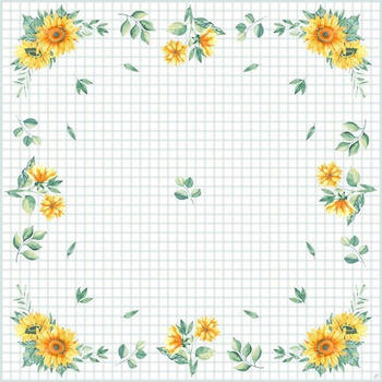 Duni 100x Mitteldecken 84x84 cm Sunflower Day (5x20 Stück) (202456)