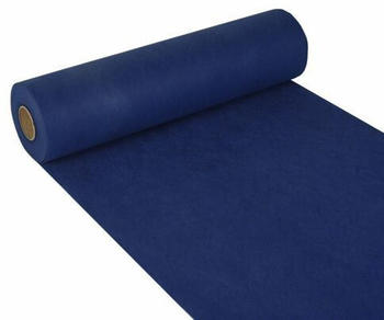 Papstar 4 Rollen Tischläufer stoffähnlich, Vlies soft selection 24mx40 cm dunkelblau (84321)
