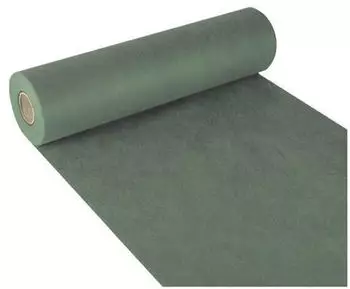 Papstar Tischläufer stoffähnlich Vlies soft selection 24 m x 40 cm dunkelgrün
