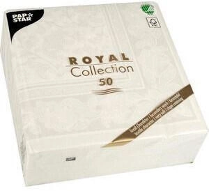 Papstar 50 Servietten ROYAL Collection 1/4-Falz 40x40 cm Ornaments (11682) – Elegante Papstar 50 Servietten ROYAL Collection 1/4-Falz 40x40 cm Ornaments (11682) für stilvollen Tischgenuss