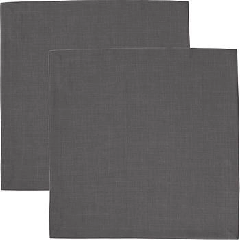 Sander Stoffserviette Serviette Loft 2er-Pack (2 St) fleckabweisend Uni graphit