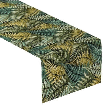 Dekoria Tischläufer, grün, 40 x 130 cm, Intenso Premium (144-18)