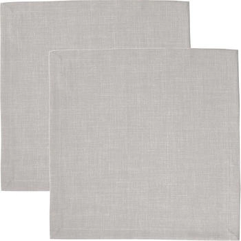 Sander Stoffserviette Serviette Loft 2er-Pack (2 St) fleckabweisend Uni stein
