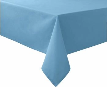 REDBEST Tischdecke Uni Seattle Baumwolle Kuvertsaum hellblau 130x200 cm