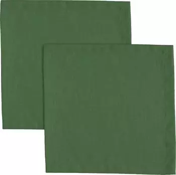 Erwin Müller Stoffserviette Serviette Madrid 2er-Pack (2 St) fleckabweisend Uni dunkelgrün