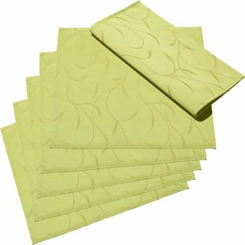 Erwin Müller Stoffserviette Serviette Remscheid 6er-Pack (6 St) Damast Uni grün