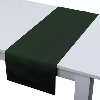 Dekoria Tischläufer, dunkelgrün, 40 x 130 cm, Quadro (144-33)