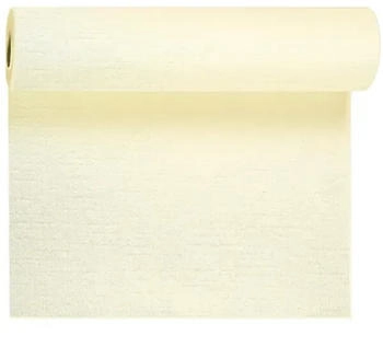 Duni Tete á Tete Tischläufer Evolin 0,4 x24m cream beige