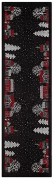 Ekelund Linneväveri Julstad Tischläufer 35x120 cm Schwarz