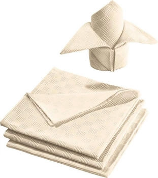 Erwin Müller Stoffserviette Serviette "Paderborn" 4er-Pack, (4 St), fleckabweisend Uni, sekt