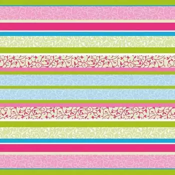 Mank Airlaid Zara Pink 80 x 80 cm 20 Stück Streifen Ornamente Linien Mitteldecke rosa