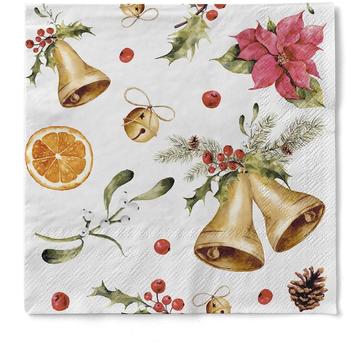 Mank Ilex Zweige Orange Weihnachtsstern 33x33cm (100 Stk.)
