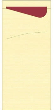 Duni 500 Serviettentaschen / Bestecktaschen Sacchetto Tissue Cream (450056)