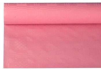 Papstar Papiertischdecke mit Damastprägung 8 x 1,2 m rosa (12 Rolle)