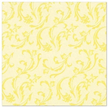 Papstar Servietten "ROYAL Collection" 1/4-Falz 40 x 40 cm gelb "Damascato" (250 Stück)