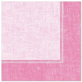 Papstar Servietten "ROYAL Collection" 1/4-Falz 40 x 40 cm rosa "Linum" (250 Stück)