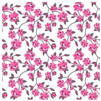 Papstar Servietten, 3-lagig 1/4-Falz 25 x 25 cm fuchsia "Milleflora" (280 Stück)