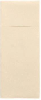 Papstar Starpak Airlaid Bestecktaschen 40 x 33 cm creme mit Besteckfalz (480 Stück)