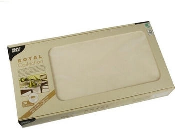 Papstar Tissue Mitteldecken"ROYAL Collection" 80 x 80 cm champagner (100 Stück)