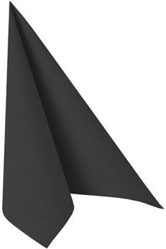 Papstar Servietten "ROYAL Collection" 1/4-Falz 48 x 48 cm schwarz (250 Stück)