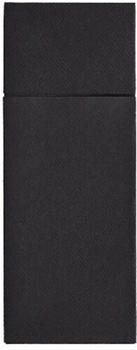 Papstar Starpak Airlaid Bestecktaschen 40 x 33 cm schwarz mit Besteckfalz (480 Stück)
