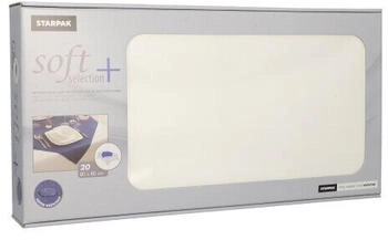 Papstar Starpak Vlies Mitteldecken "soft selection plus" 80 x 80 cm weiß (100 Stück)