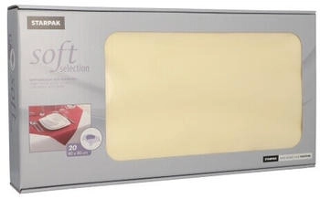 Papstar Starpak Vlies Mitteldecken "soft selection" 80 x 80 cm creme (100 Stück)