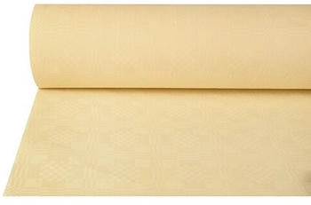 Papstar Papiertischdecke mit Damastprägung 50 x 1 m creme (4 Rolle)