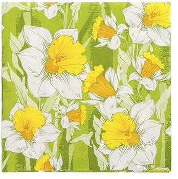 Papstar Servietten, 3-lagig 1/4-Falz 33 x 33 cm "Narciso" (600 Stück)