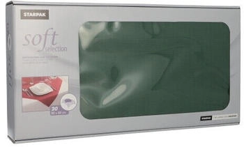 Papstar Starpak Vlies Mitteldecken "soft selection" 80 x 80 cm dunkelgrün (100 Stück)