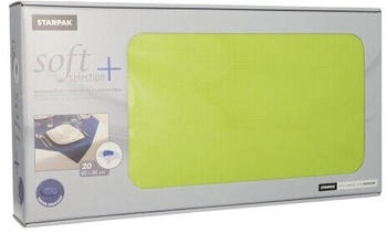 Papstar Starpak Vlies Mitteldecken "soft selection plus" 80 x 80 cm limonengrün (100 Stück)