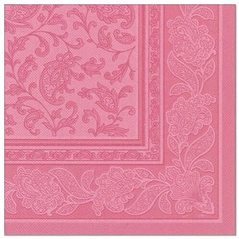 Papstar Servietten "ROYAL Collection" 1/4-Falz 40 x 40 cm rosa "Ornaments" (160 Stück)