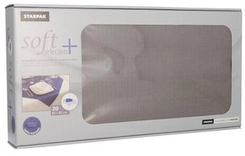 Papstar Starpak Vlies Mitteldecken "soft selection plus" 80 x 80 cm grau (100 Stück)