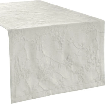 Erwin Müller Tischläufer "Arnsberg" (1-tlg), bügelleicht Uni, hellgrau 40x170cm
