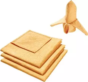 Erwin Müller Stoffserviette Serviette Hamm 4er-Pack (4 St) Uni mango