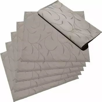 Erwin Müller Stoffserviette Serviette Remscheid 6er-Pack (6 St) Damast Uni taupe