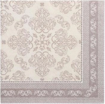 Papstar Servietten "ROYAL Collection" 1/4-Falz 40 x 40 cm mocca "Arabesque" (250 Stück)