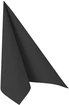 Papstar Servietten "ROYAL Collection" 1/4-Falz 40 x 40 cm schwarz (250 Stück)