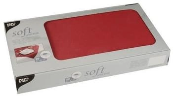 Papstar Starpak Vlies Mitteldecken "soft selection" 80 x 80 cm rot (100 Stück)